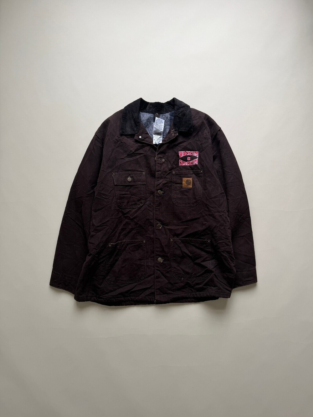Vintage Carhartt Brown Chore Blanket-lined Jacket
